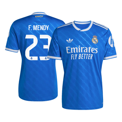 Real Madrid Tröja F. MENDY #23 2025/26 Tredje Blå