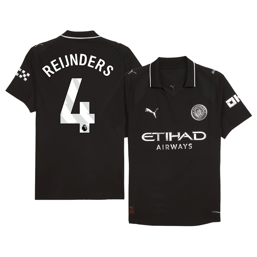 Manchester City Tröja REIJNDERS #4 2025/26 Borta Autentisk Svart
