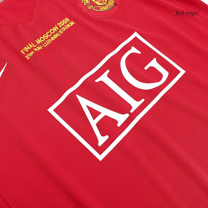 Retro Manchester United Hemma Fotbollströja 2007/08