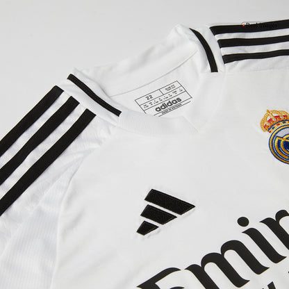 Real Madrid Hemma Fotbollströja BELLINGHAM #5 2024/25 Fotbollssats Barn Premium