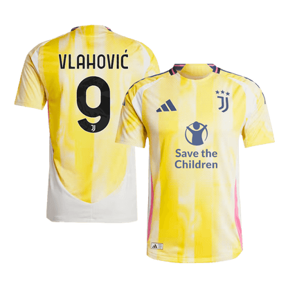 Juventus Borta Fotbollströja VLAHOVIĆ #9 2024/25 Autentisk
