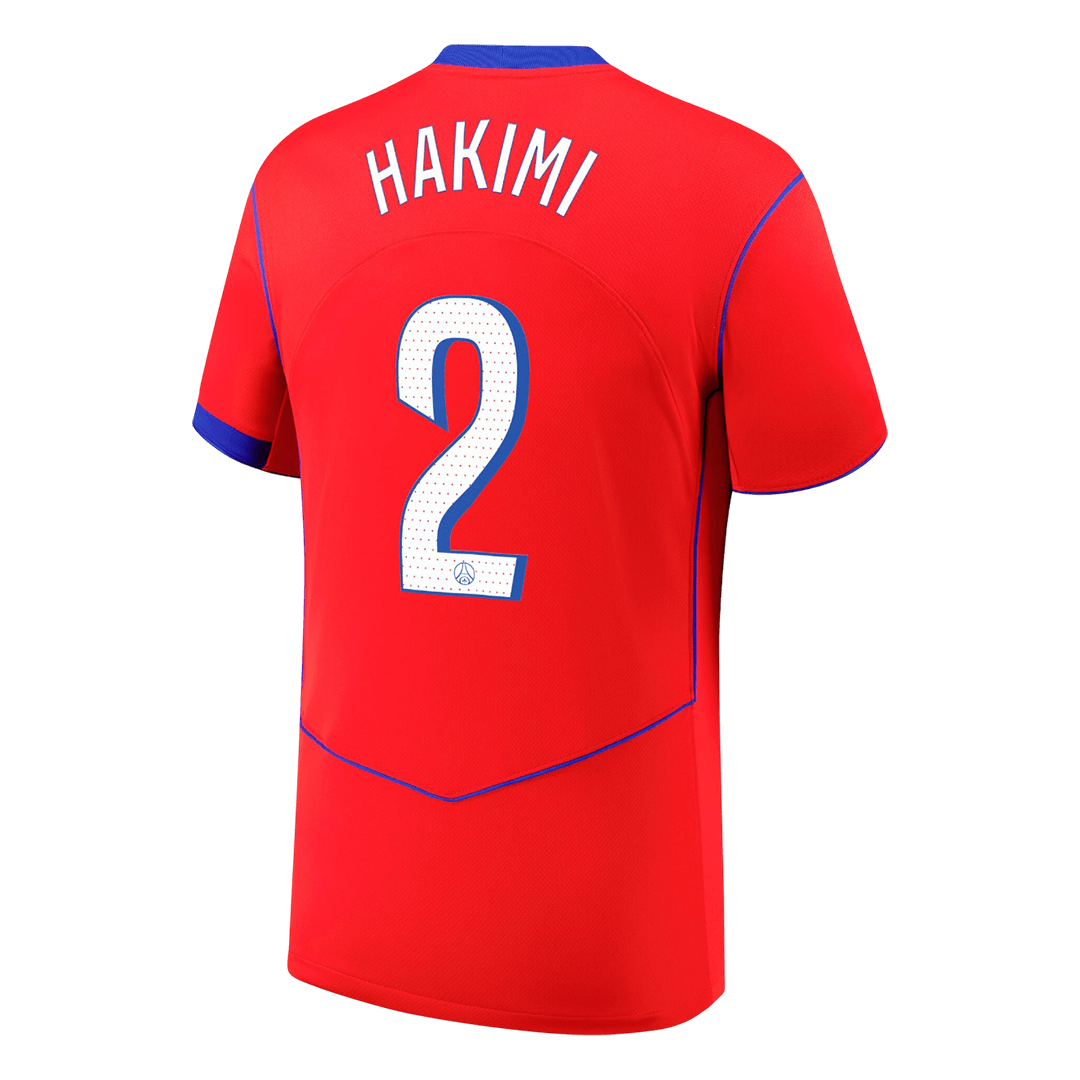 PSG Tröja HAKIMI #2 2025/26 Tredje Röd-8