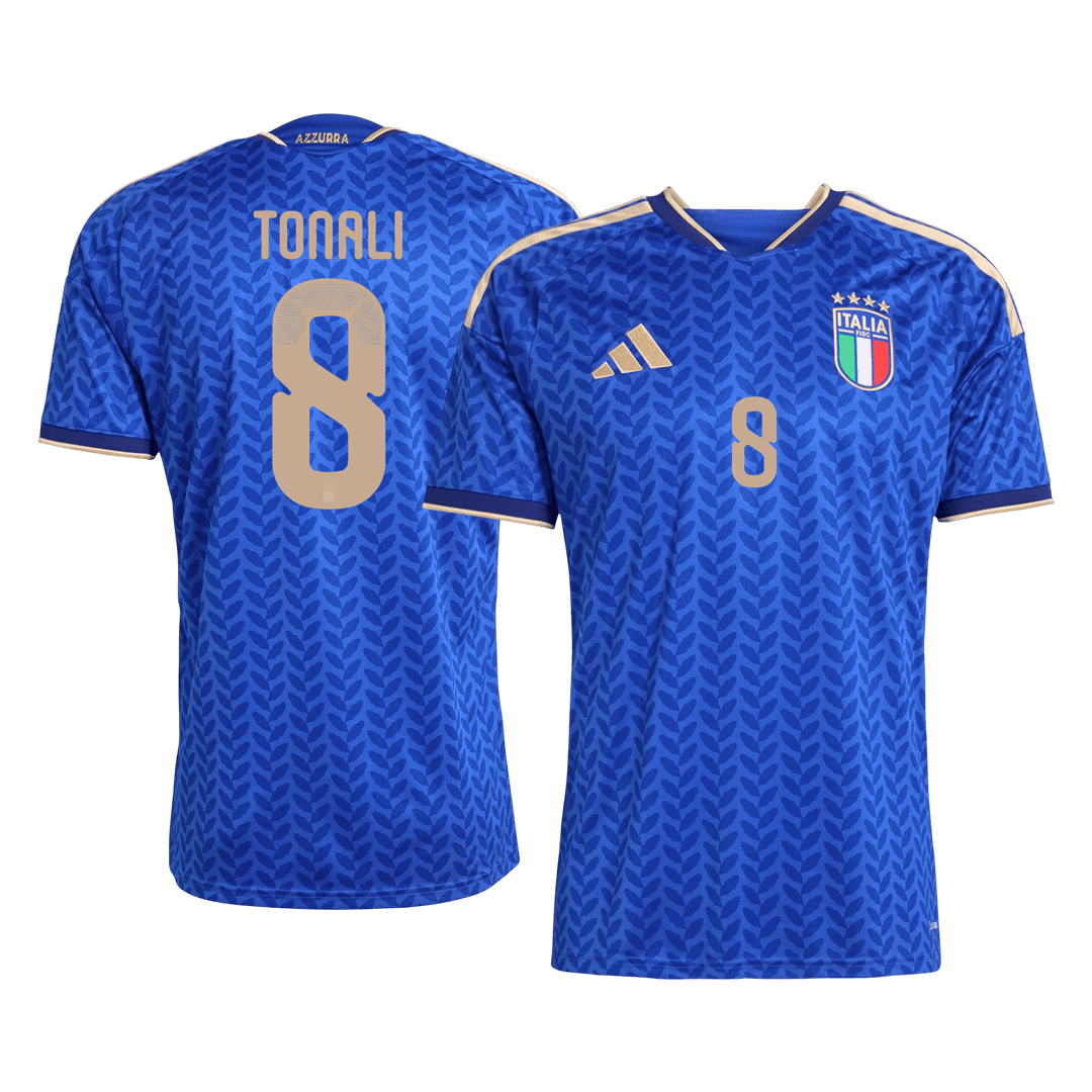 Italien Tröja TONALI #8 2026 Hemma Blå - World Cup 2026