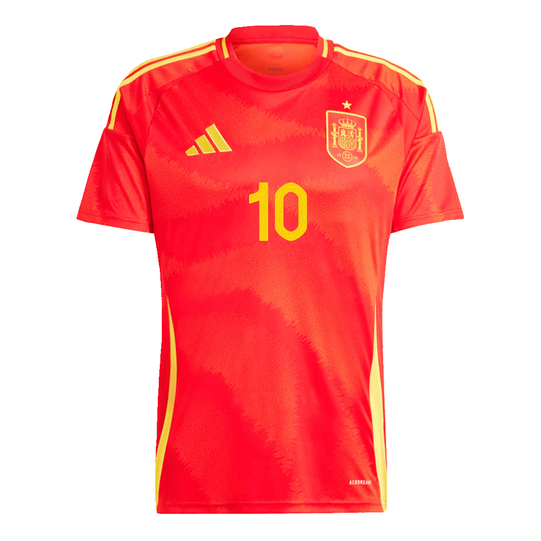 OLMO #10 Spanien Hemma Fotbollströjor Euro 2024