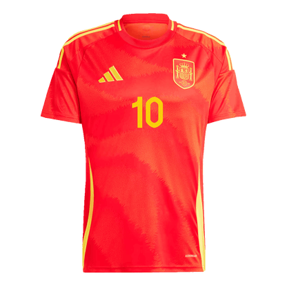 OLMO #10 Spanien Hemma Fotbollströjor Euro 2024