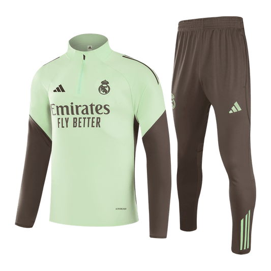 Real Madrid Tröja & Träningsset(Jacka+Byxor) 2025/26 Grön Barn