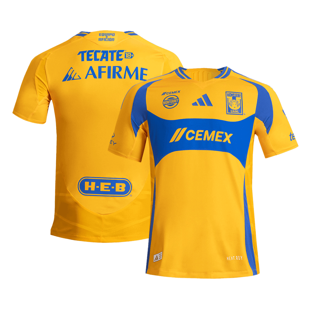 Tigres UANL Hemma Fotbollströja 2024/25 Autentisk