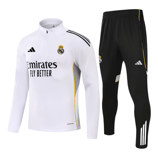 Real Madrid Tröja & Träningsset(Jacka+Byxor) 2025/26 Vit Barn