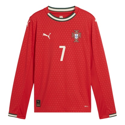 Portugal Hemma RONALDO #7 2025 långärmad