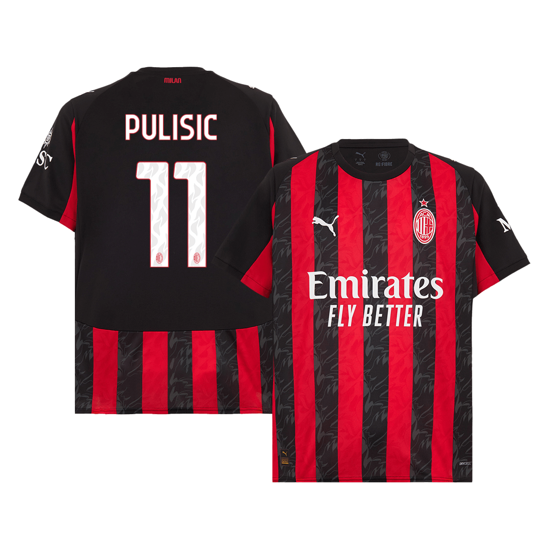PULISIC #11 AC Milan Hemma Tröja 2025/26
