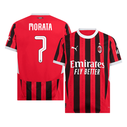 AC Milan Hemma Fotbollströja MORATA #7 2024/25 - UCL