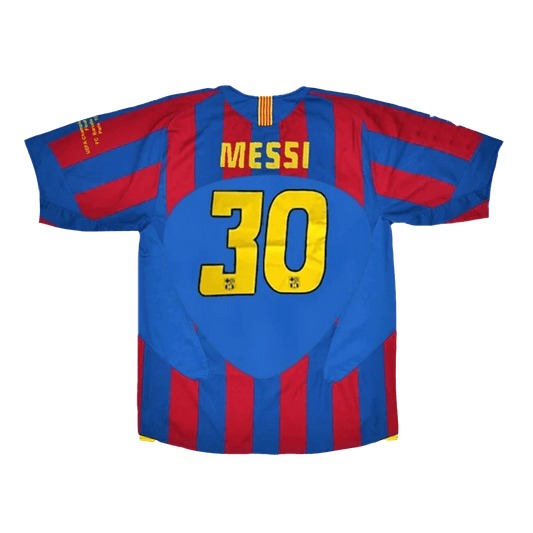 Retro Barcelona Hemma Fotbollströja MESSI #30 2005/06 - UCL Final