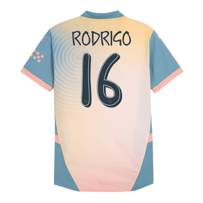 Manchester City Fjärde borta Fotbollströja RODRIGO #16 2024/25 Autentisk - Definitely City