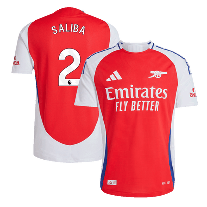 Arsenal Hemma Fotbollströja SALIBA #2 2024/25 Autentisk