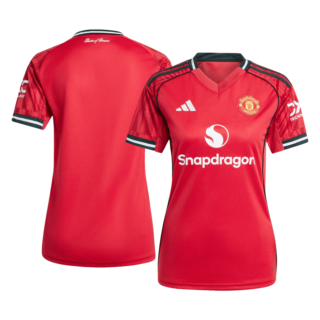 Manchester United Tröja 2025/26 Hemma Röd Dam