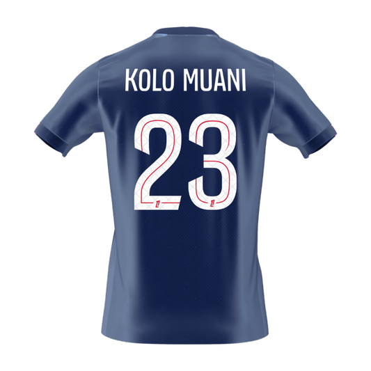 KOLO MUANI #23 PSG Tröja 2025/26 Hemma Premium Mörkblå