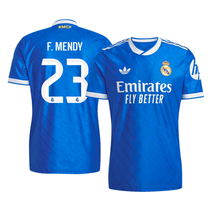Real Madrid Tröja F. MENDY #23 2025/26 Tredje Autentisk Blå