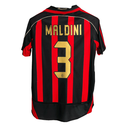 Retro AC Milan Hemma Fotbollströja MALDINI #3 2006/07