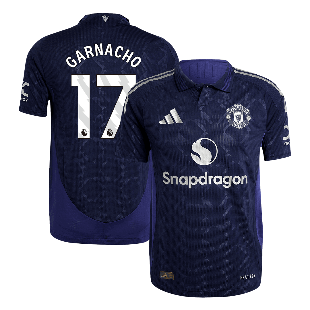 Manchester United Borta Fotbollströja GARNACHO #17 2024/25 Autentisk