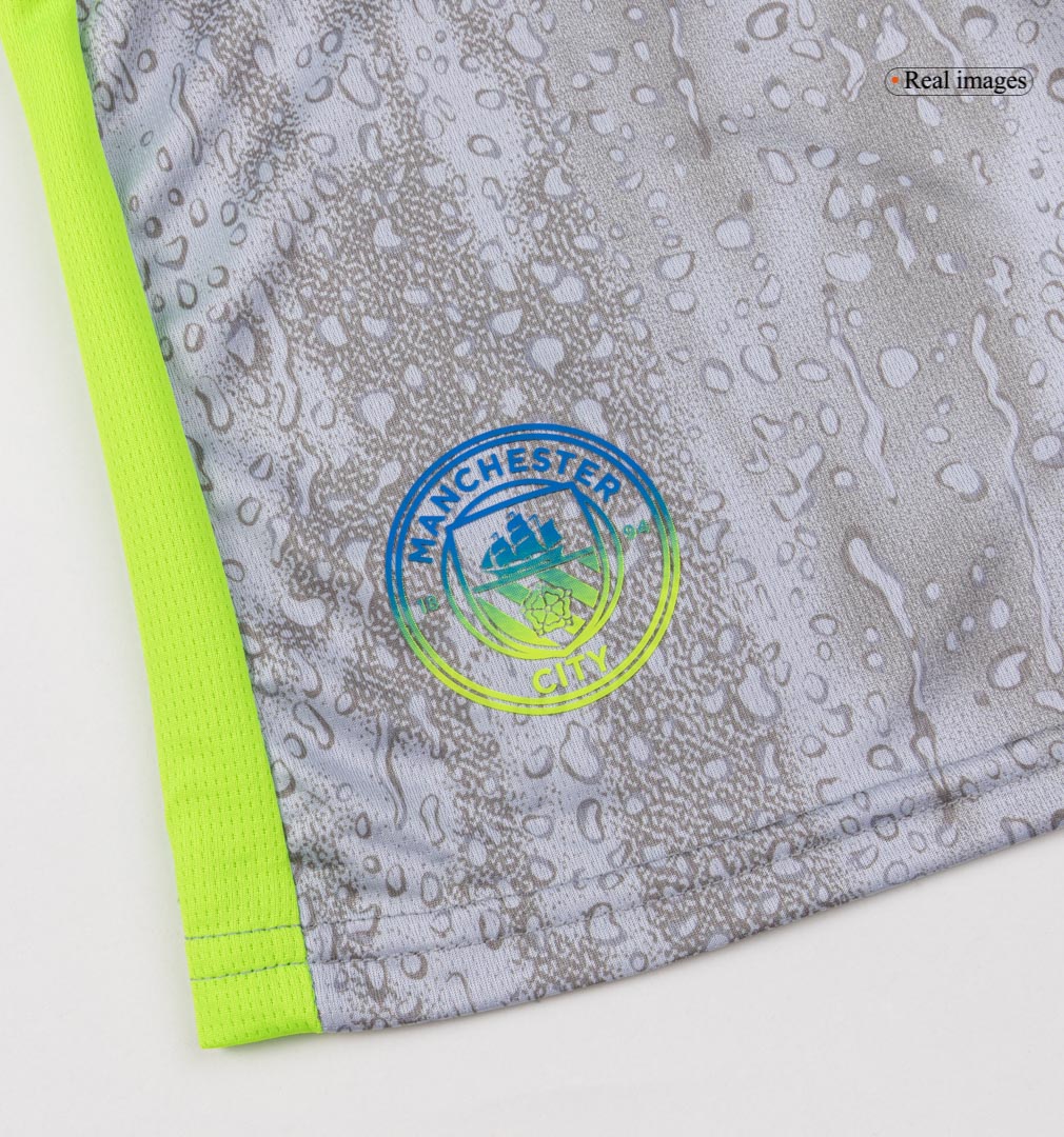 Manchester City Tröja 2025/26 Tredjeställ Grå Barn