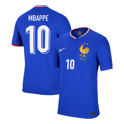 MBAPPÉ #10 Frankrike Hemma fotbollströjor 2024 Autentisk