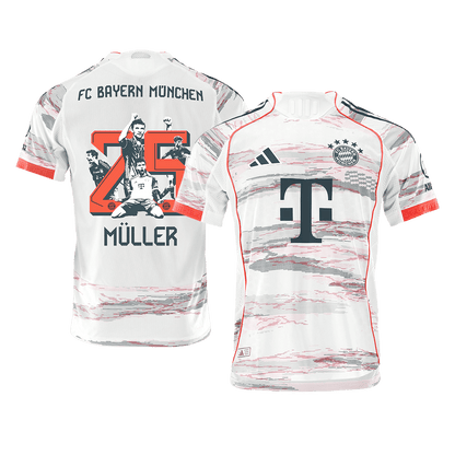 MÜLLER Special #25 Bayern Munich Borta Tröja 2025/26 Autentisk