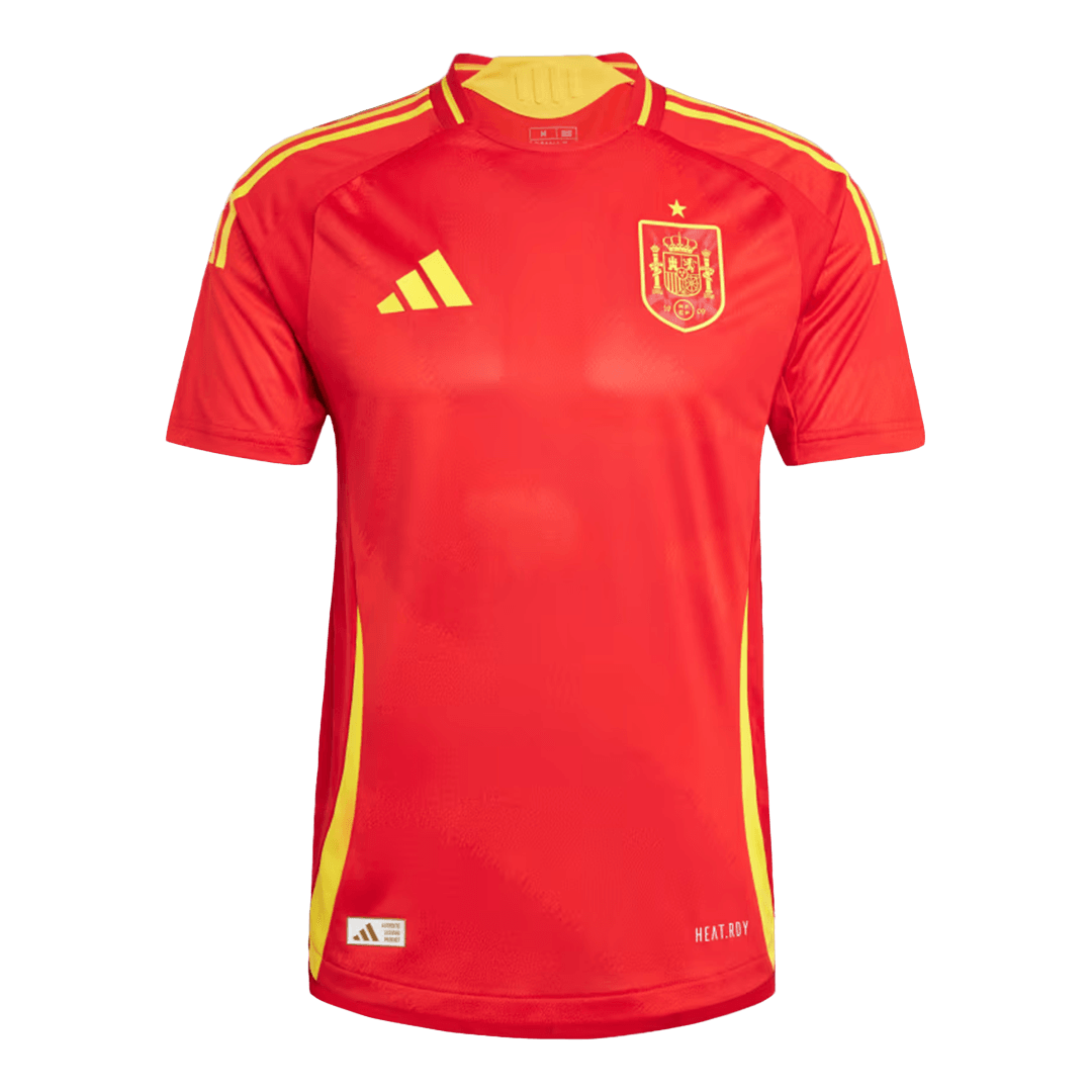 Spanien Hemma Fotbollströjor Euro 2024 Autentisk