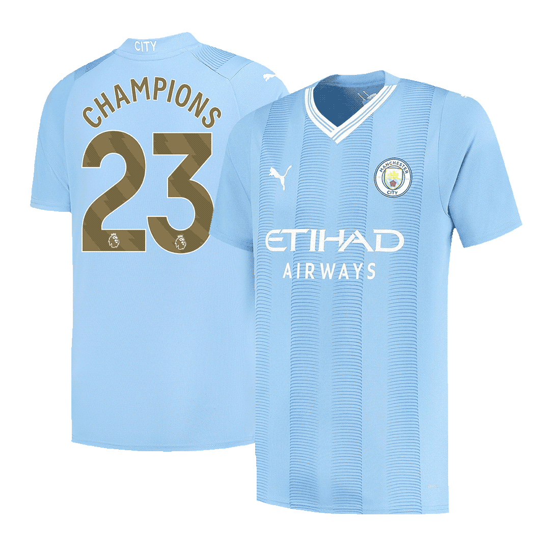 Manchester City Hemma Fotbollströja CHAMPIONS #23 2023/24