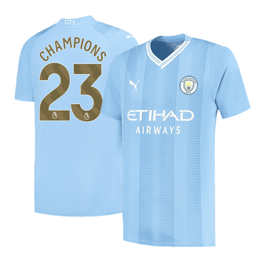 Manchester City Hemma Fotbollströja CHAMPIONS #23 2023/24