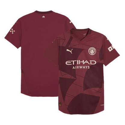 Manchester City Tredjeställ Fotbollströja 2024/25 Autentisk