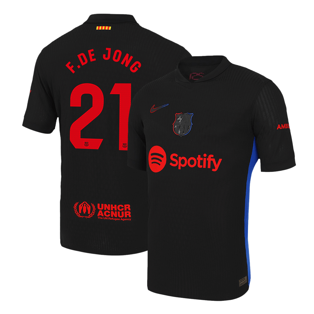 Barcelona Borta Fotbollströja F.DE JONG #21 2024/25 Autentisk