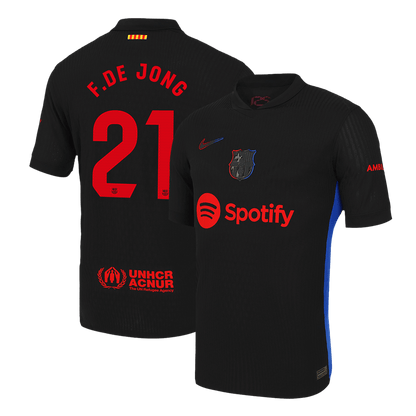 Barcelona Borta Fotbollströja F.DE JONG #21 2024/25 Autentisk