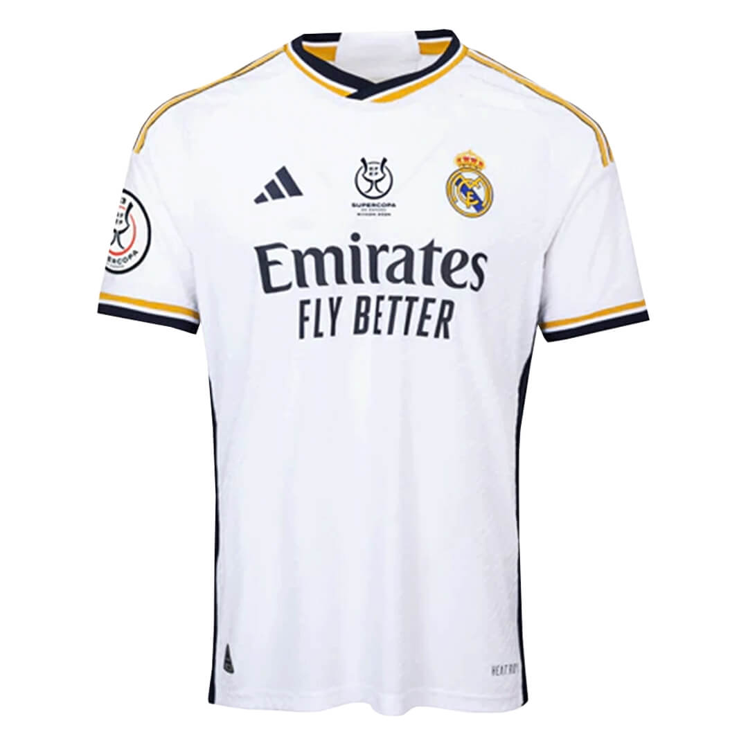 Real Madrid Hemma Fotbollströja CAMPEONES #13 2023/24 Autentisk