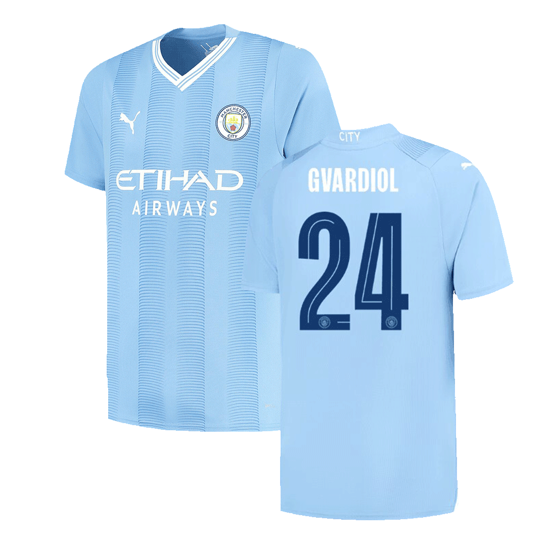 Manchester City Hemma Fotbollströja GVARDIOL #24 2023/24 - UCL