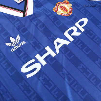 Retro Manchester United Borta Fotbollströja 88/90