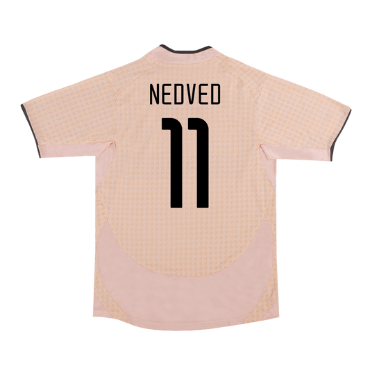 Retro Juventus Borta Fotbollströja NEDVED #11 2003/04