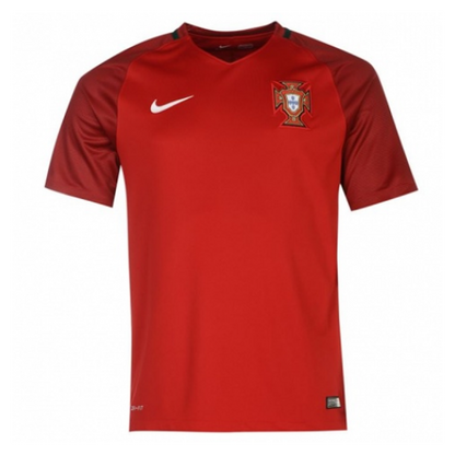 Portugal Hemma Fotbollströjor 2016 Retro