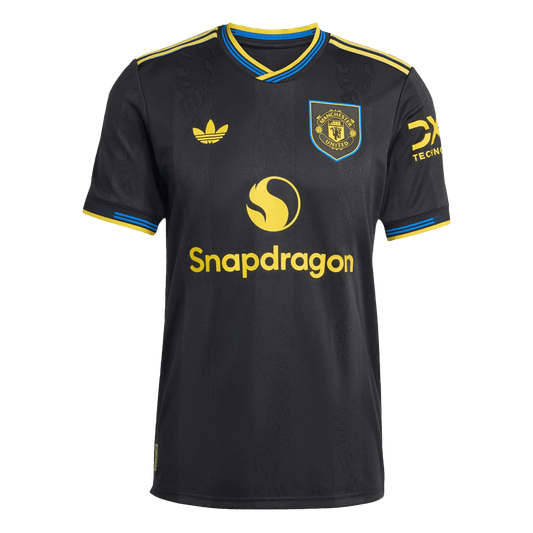 Manchester United Tröja 2025/26 Tredje Autentisk Svart