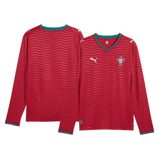 Portugal Tröja 2026 Hemma Långärmad Röd-1
