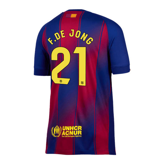 F.DE JONG #21 Barcelona Tröja 2025/26 Hemma