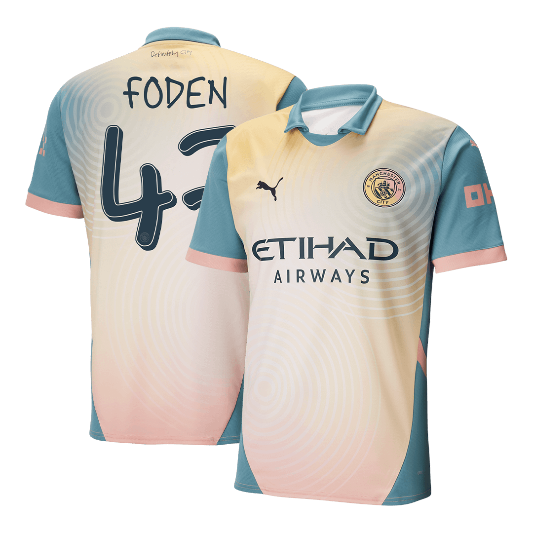 Manchester City Fjärde borta Fotbollströja FODEN #47 2024/25 - Definitely City