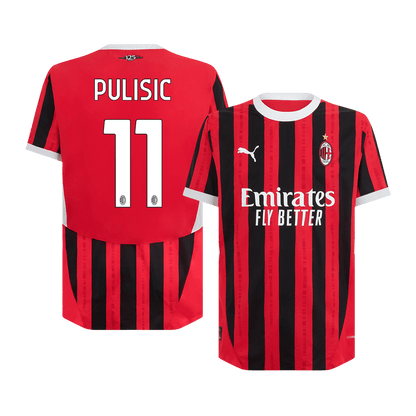 AC Milan Hemma Fotbollströja PULISIC #11 2024/25 Autentisk