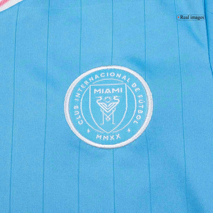Inter Miami CF Tröja 2025 Tredjeställ Blå Barn