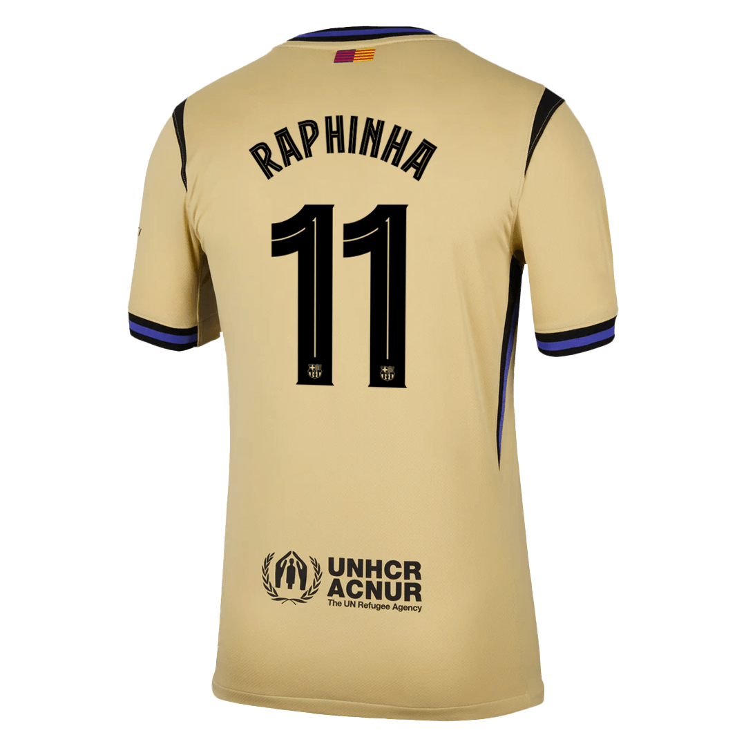 Barcelona Tröja RAPHINHA #11 2025/26 Borta Gul - UCL