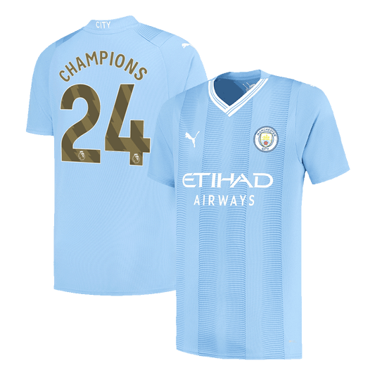 Manchester City Hemma Fotbollströja CHAMPIONS #24 2023/24