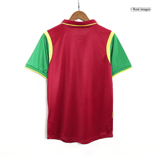Portugal Hemma Fotbollströjor 1999 Retro-1