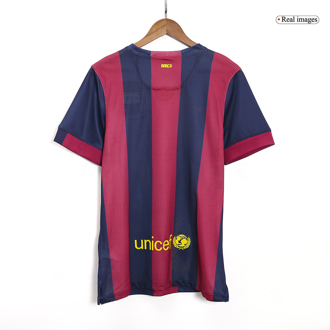 Retro Barcelona Hemma Fotbollströja SUÁREZ #9 2014/15