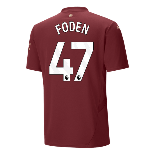 Manchester City Tredjeställ Fotbollströja FODEN #47 2024/25