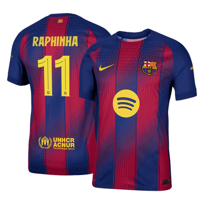RAPHINHA #11 Barcelona Tröja 2025/26 Hemma Autentisk - UCL