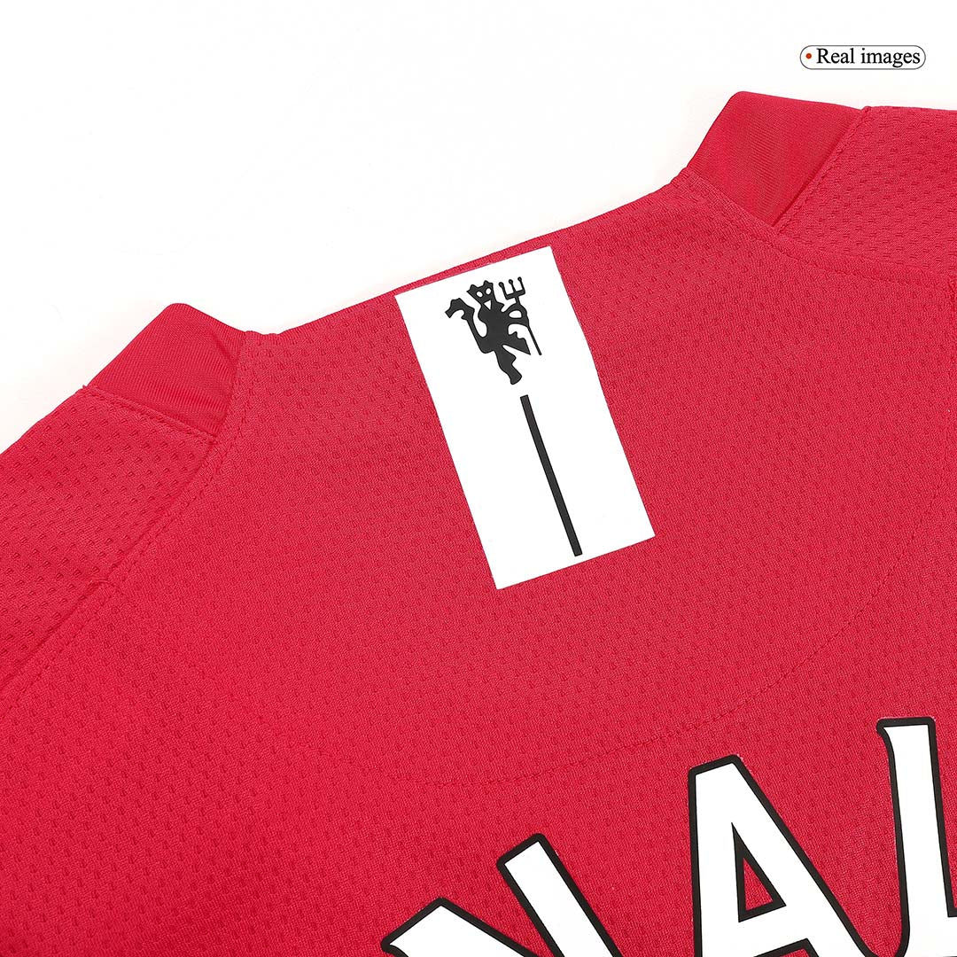 Retro Manchester United Hemma Fotbollströja RONALDO #7 2007/08 långärmad